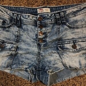 l.e.i. Denim Short Shorts. Size 13